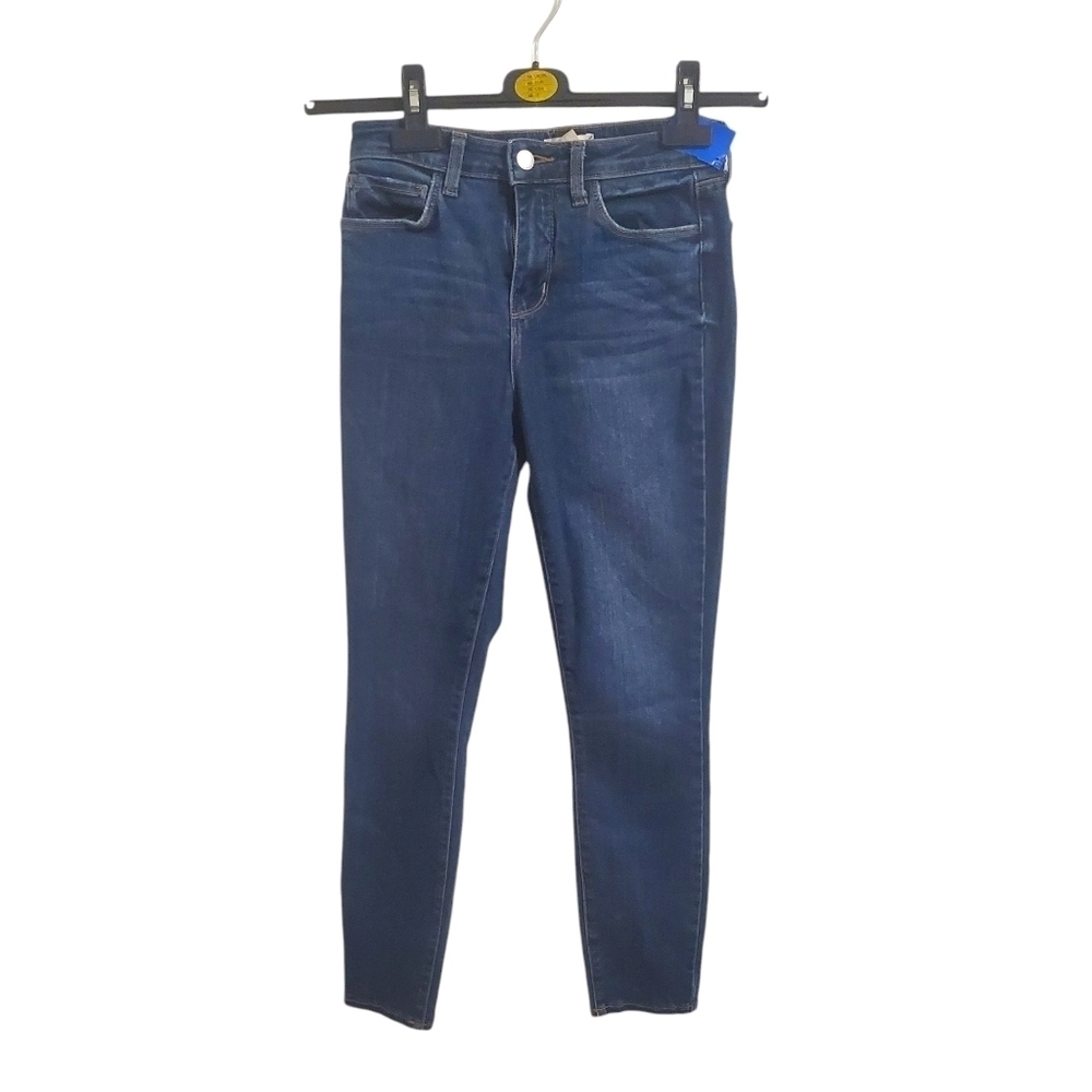 L' Agence Margot High Rise Stretch skinny Jeans Indigo Blue Size 25 - Picture 1 of 3
